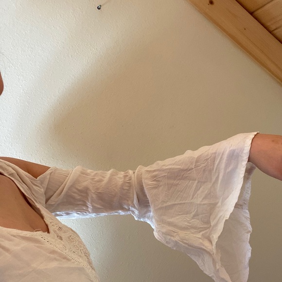 FREE PEOPLE Hippie Flowy Long Sleeve Shirt - Picture 2 of 5